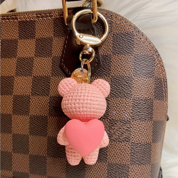 handmade Accessories - Bear and hear keychain